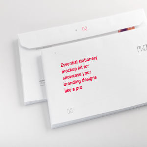 信头信封品牌标识设计预览图样机模板01 Letterhead Envelope Mockup 01插图1
