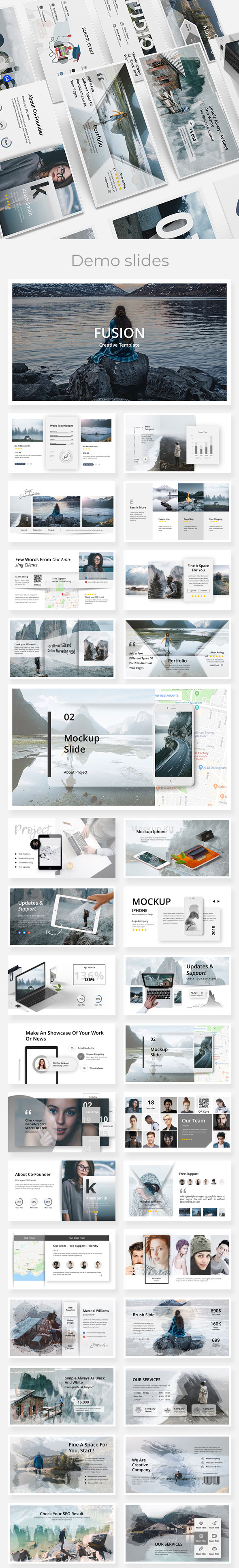 极具创意的PPT模板下载 Fusion Creative Powerpoint Template [ppt,pptx]