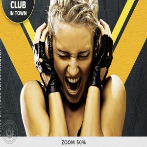 时尚震撼的夜店JI派对party宣传单DM海报设计模板