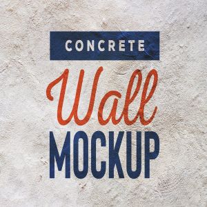 混凝土墙刷墙效果图样机模板 Concrete Wall Mockup