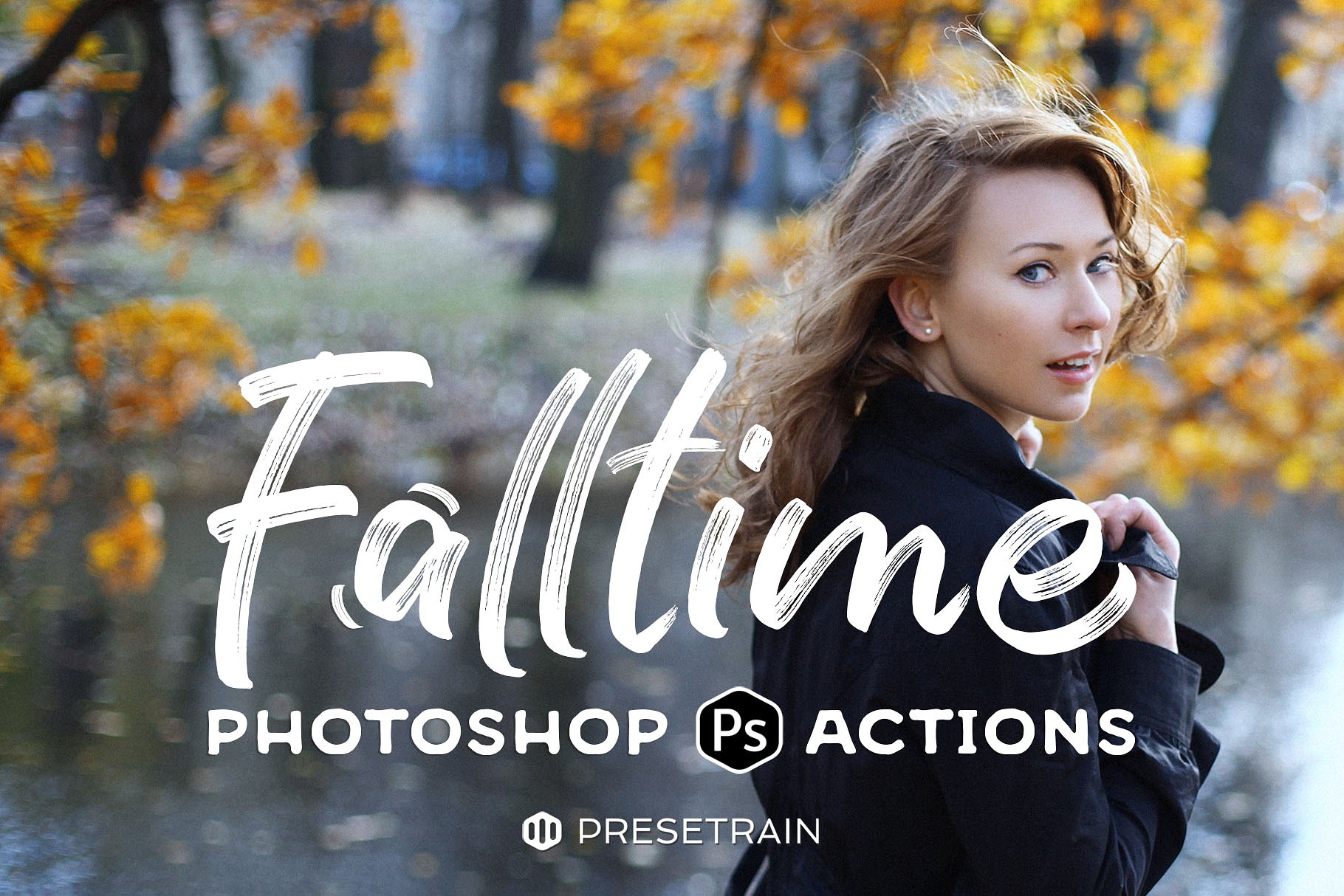 秋天的气息照片特效处理PS动作 Falltime – Autumn Photoshop Actions