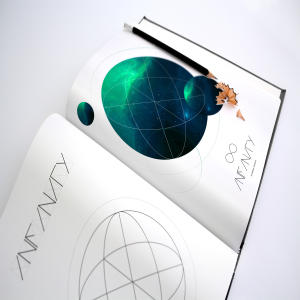 素描本绘画本绘画创作设计展示样机02 Art Book Mockup 2