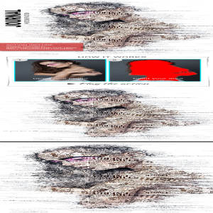 打造杂志碎片效果的PS动作下载 Journal Photoshop Action [atn,abr,pat]