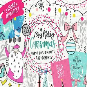 圣诞快乐假日素材套装 A Very Merry Christmas – holiday kit