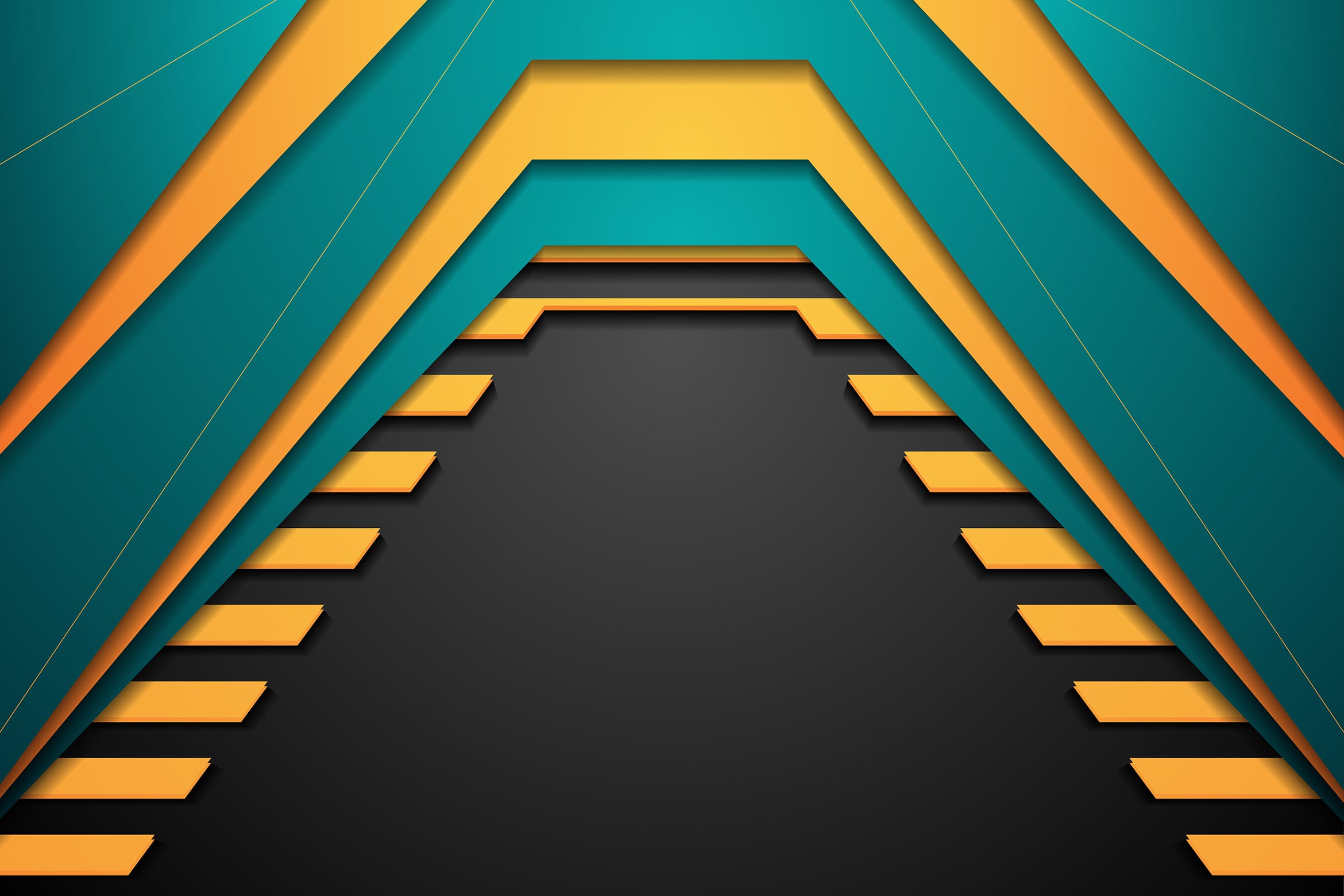 高科技主题抽象几何图形矢量背景素材 Abstract bright corporate tech vector background