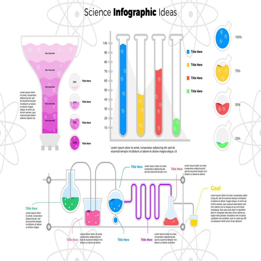 化学实验室信息图表幻灯片设计素材laboratory Infographic 一流设计网