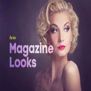 时尚杂志封面人物人像美化装饰PS动作 Magazine Looks Action Bundle