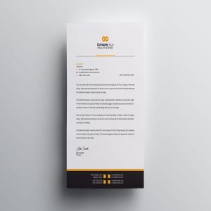 信息科技企业信封设计模板v3 Letterhead插图3