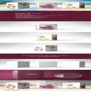 长方体包装盒样机模板v4 Standing Triangle Tents vol.4