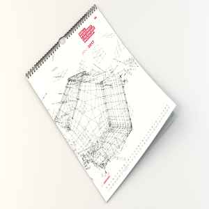 挂墙式活页日历版式设计样机模板 Perspective Wall Portrait Calendar Mockup