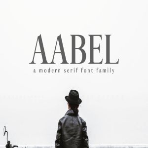 现代设计风格英文衬线字体家族 Aable A Modern Serif Font Family