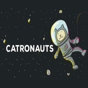 太空宇航员卡通矢量插画设计素材 Catronauts Vector Illustration插图1
