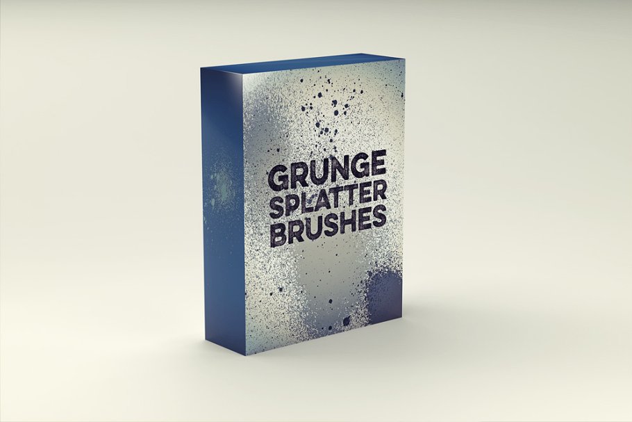 油墨飞溅斑点AI笔刷 Grunge Splatter Brushes