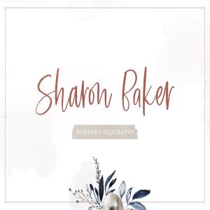 现代可爱英文书法字体下载 Sharon Baker – Modern Script