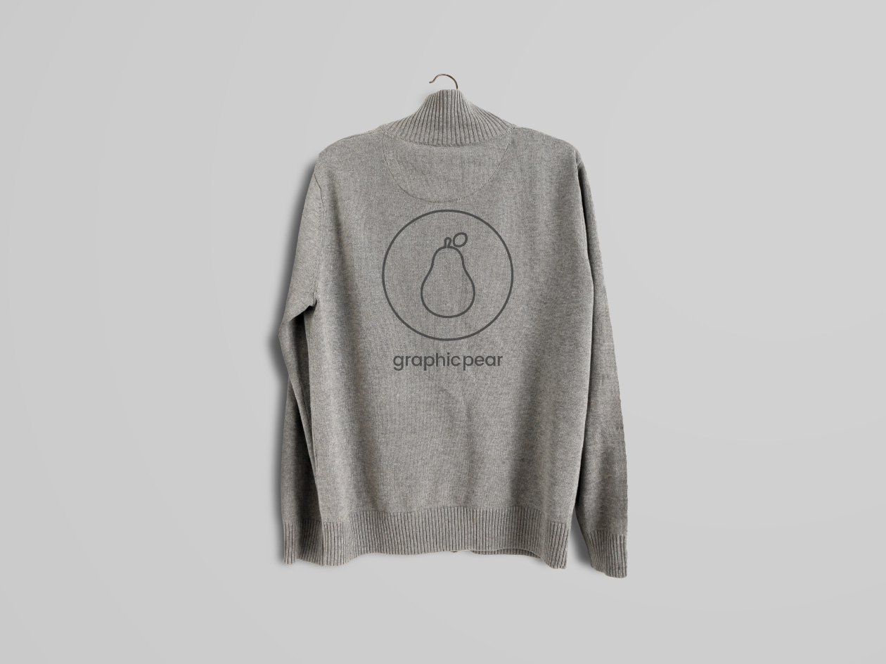 拉链卫衣服装设计样机模板 Hoodie Mockup