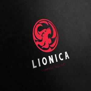 狮子图形Logo模板 Lion Logo插图1