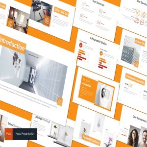 室内装饰设计公司介绍PPT模板下载 Naco – Powerpoint Template