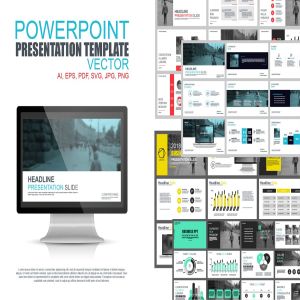 数据统计汇报商业PPT幻灯片模板 Powerpoint Templates
