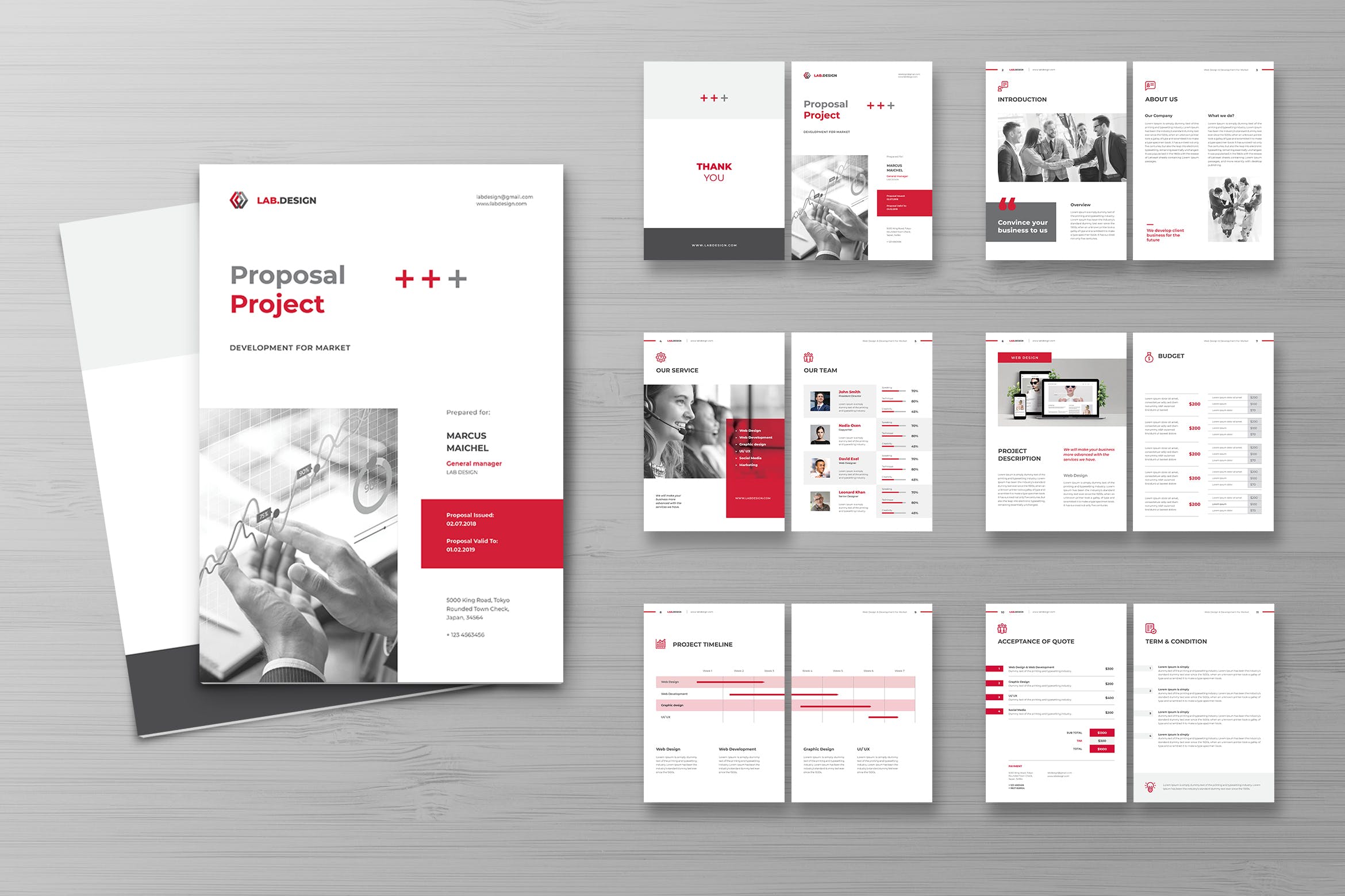 项目投标标书/项目提案书模板素材 Proposal