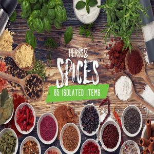 草药和香料巨无霸场景样机生成器 Kitchen Scene Gen. – Herbs & Spices