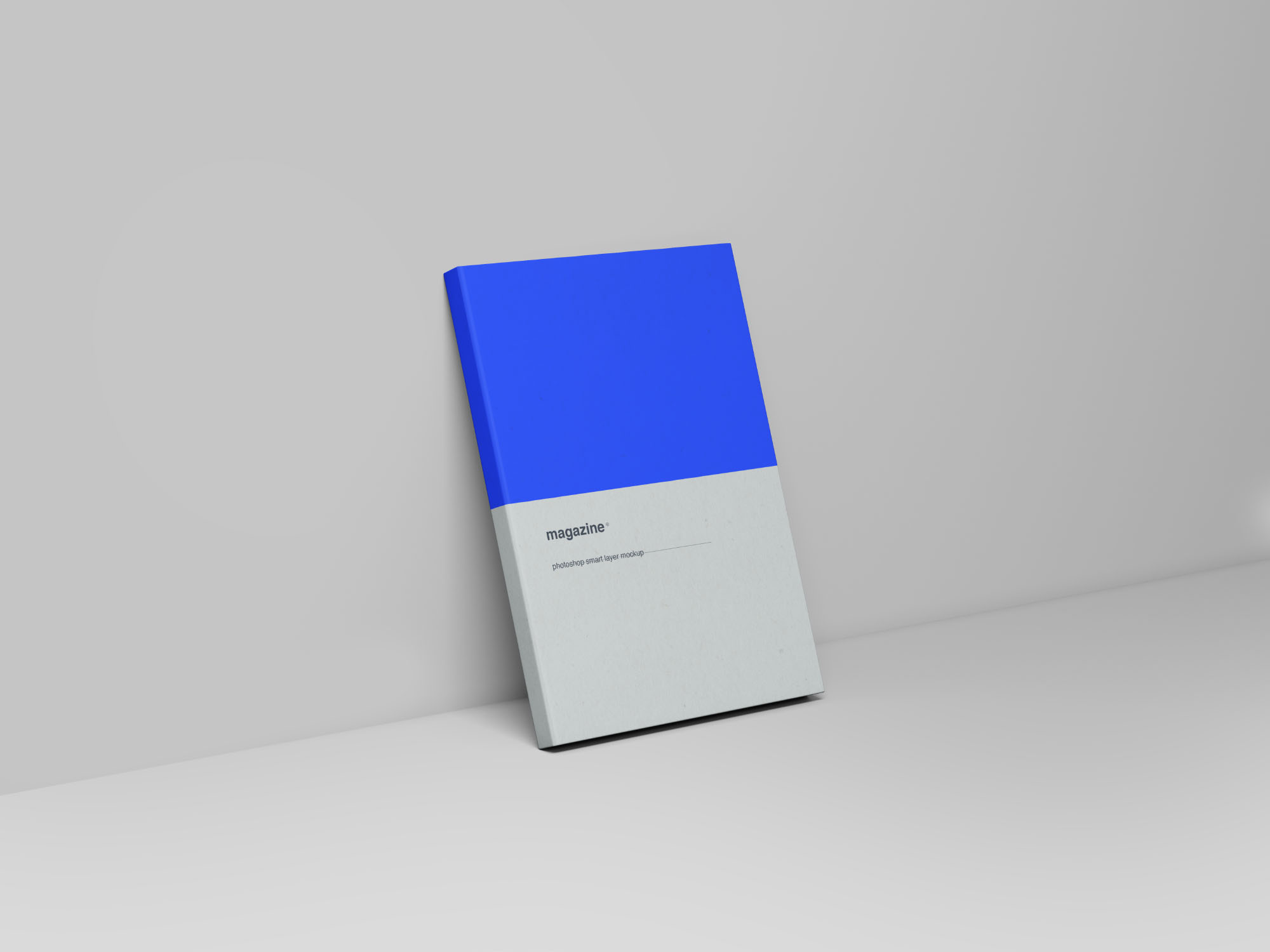 杂志封面设计立体效果图样机模板 Smart Magazine Cover Mockup