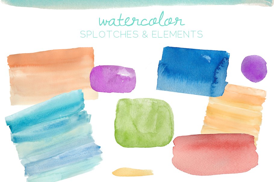 水彩插画元素合集 Watercolor Elements