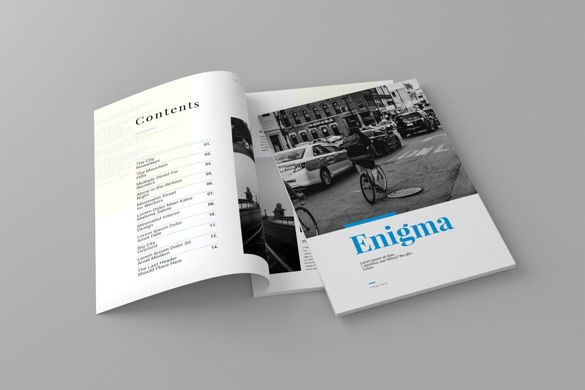 高端商务企业品牌杂志/企业画册模板V16 Magazine Template Vol. 16