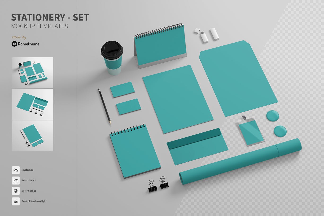 高品质的品牌设计房地产VI设计样机展示模型mockups