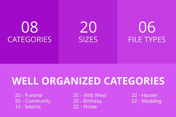 166种日常生活特色图标