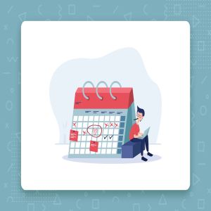 日程计划主题扁平设计风格矢量概念插画 Planing Schedule flat vector illustration concept