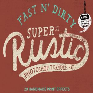 复古手工制作肮脏风格质朴纹理素材 Fast N’ Dirty Super Rustic textures