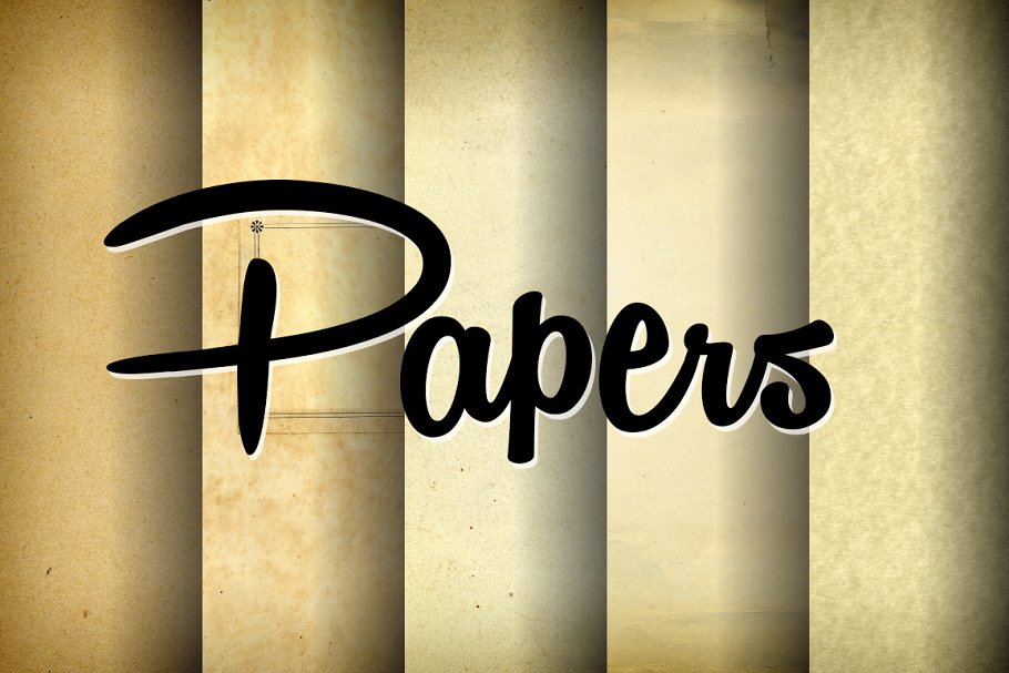 多元素混合纸张纹理 Mixed Paper Textures