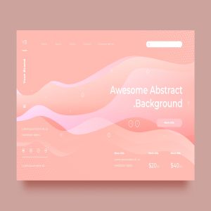 抽象波浪巨幅背景网站首页设计模板 SRTP – Abstract Background.40