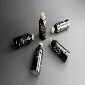 碳酸饮料瓶包装外观设计样机模板 PET Bottle/ Shrink Sleeve Label Mockup