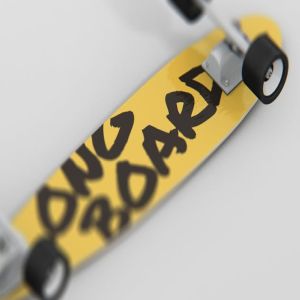 长滑板手绘图案设计样机模板 Skateboard Longboard Mockup插图4