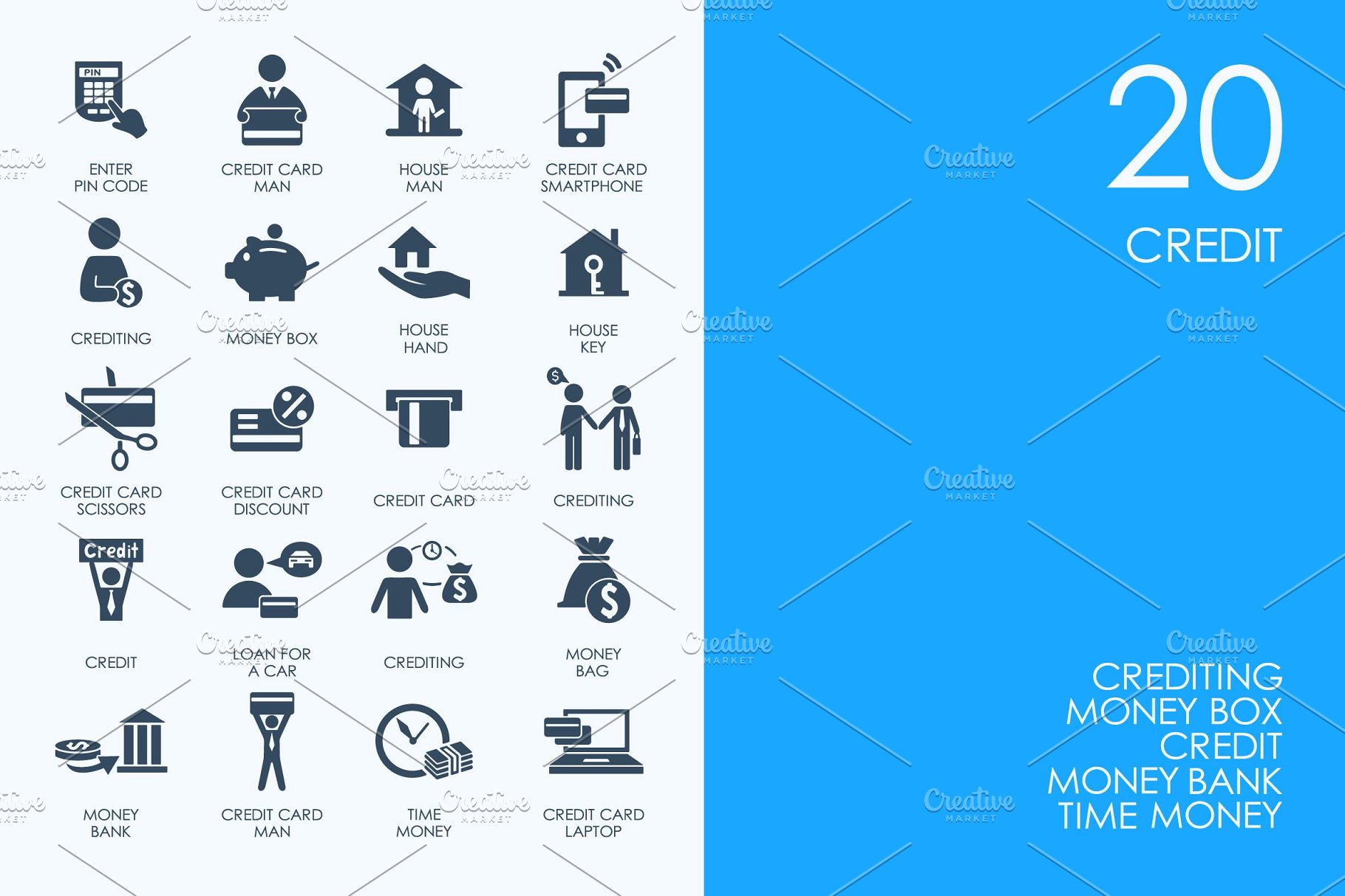 金融信用卡相关图标 Credit icons