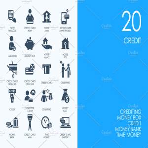 金融信用卡相关图标 Credit icons