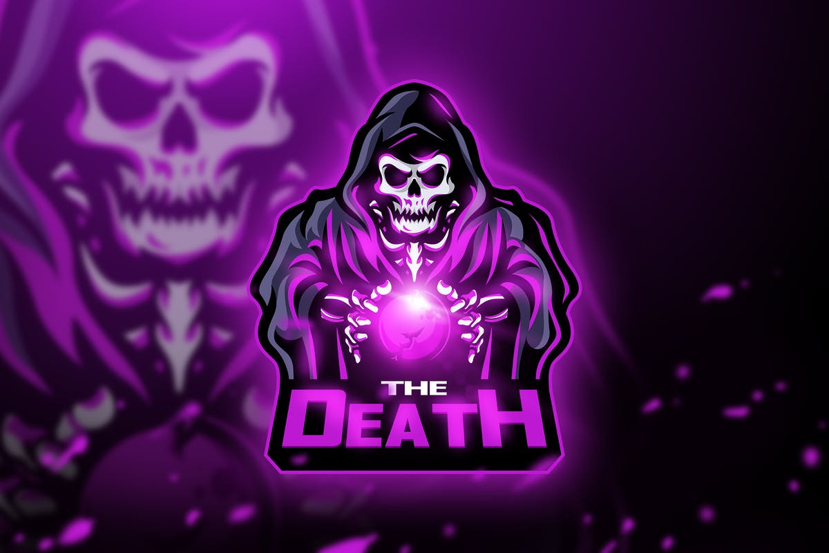 死亡骷髅游戏竞技战队队徽Logo模板 The Death – Mascot & Esport logo