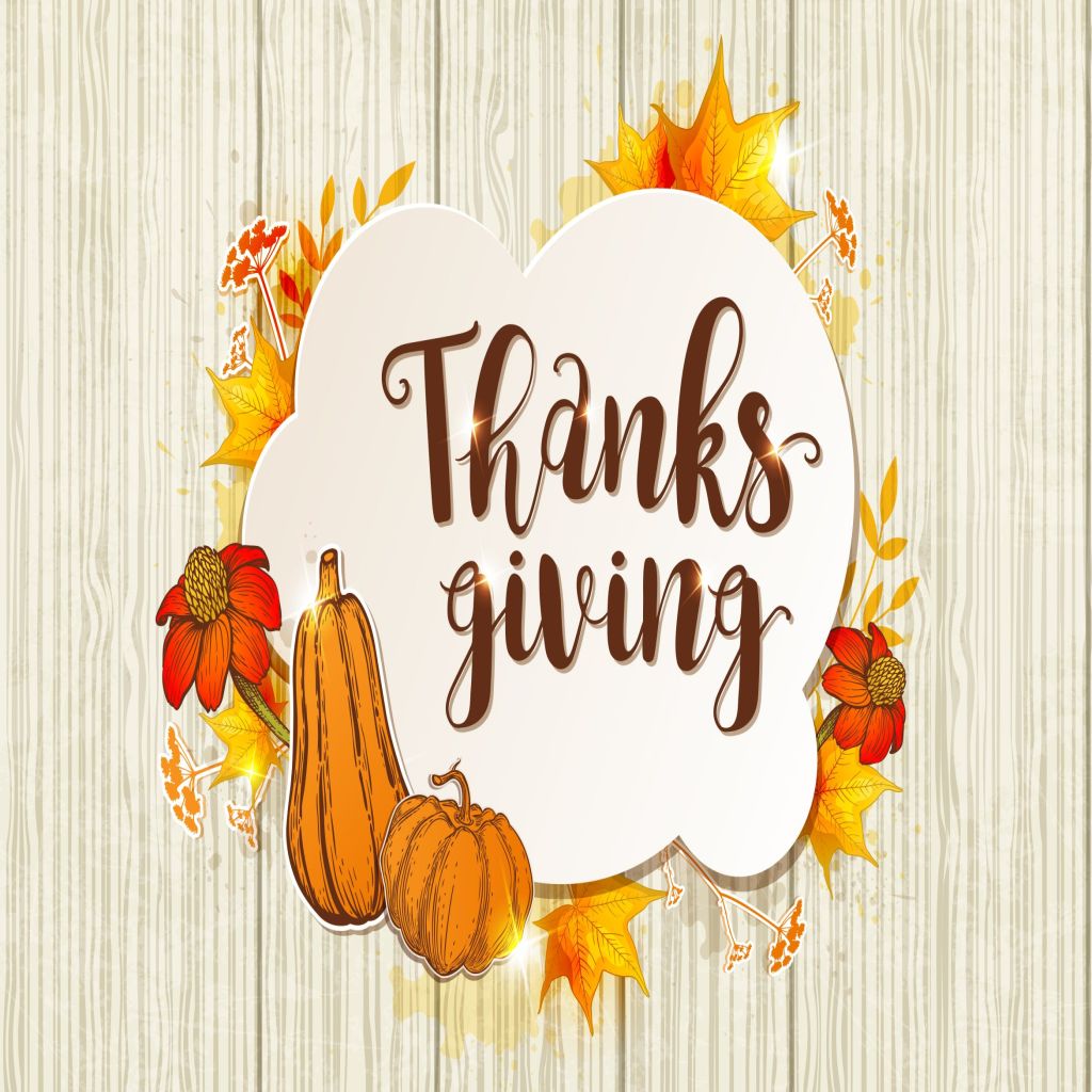 感恩节贺卡设计模板素材 Greeting Card for Thanksgiving Day插图