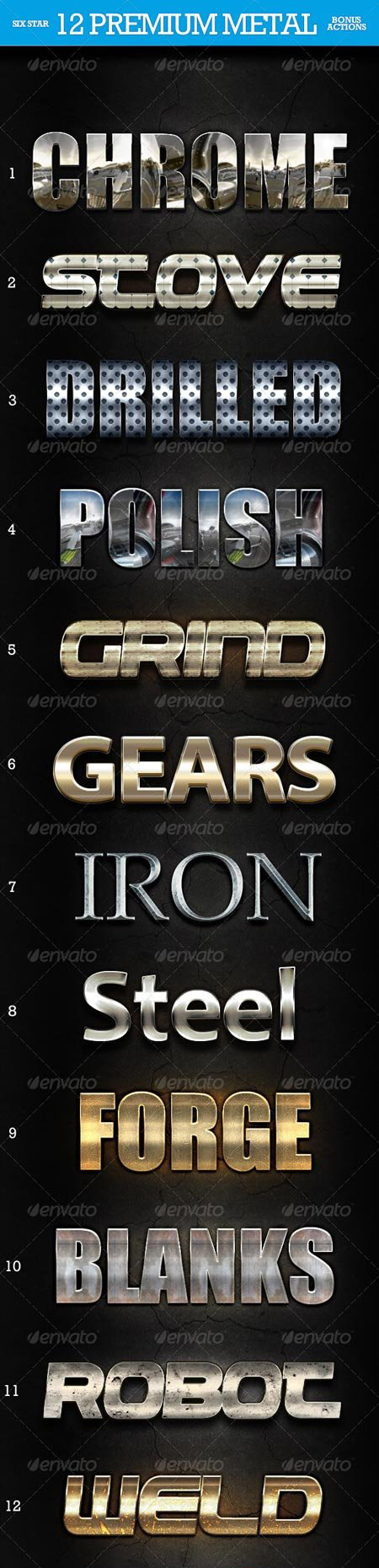 金属质感专家必备的photoshop图层样式[PSD]