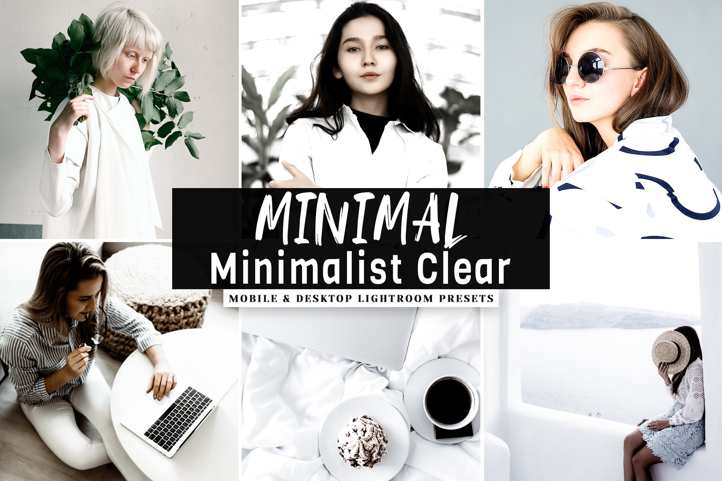 性冷淡风人像摄影后期处理LR调色预设 MINIMAL Minimalist Clear Lightroom Presets