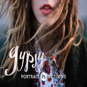 人像摄影后期效果处理PS动作 Gypsy – Indie Portrait PS Actions