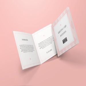 方形庆典贺卡/邀请函样机 Square Greeting Card / Invitation Mockups