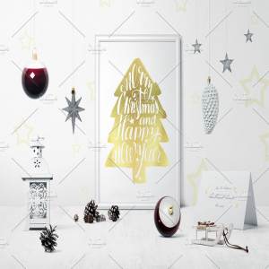 圣诞节主题场景样机模板集 Christmas Mockup Creator