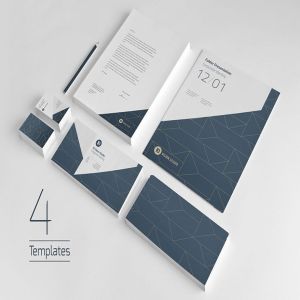 时尚高端简约多用途的企业形象VI设计模板（AI，EPS，INDD，PSD）