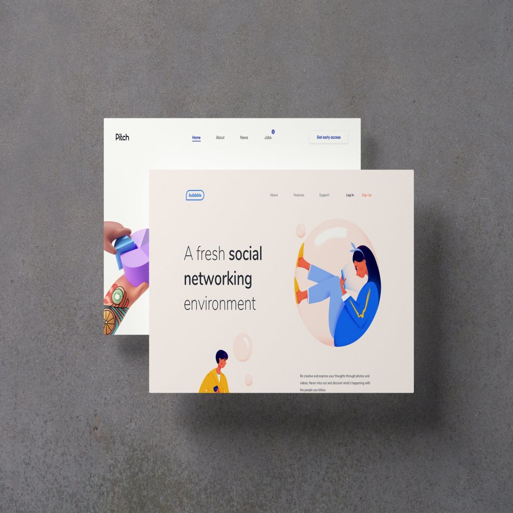 3d立体视觉网站设计效果图样机3d Screen Mockups 一流设计网 3d立体视觉网站设计效果图样机3d Screen Mockups 一流设计网