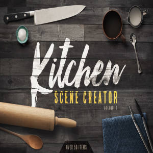 特别推荐：厨房摄影高清展示样机 Kitchen Scene Creator Volume 1