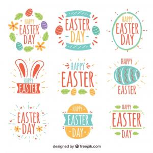 一套复活节纪念章 Set of easter day badges