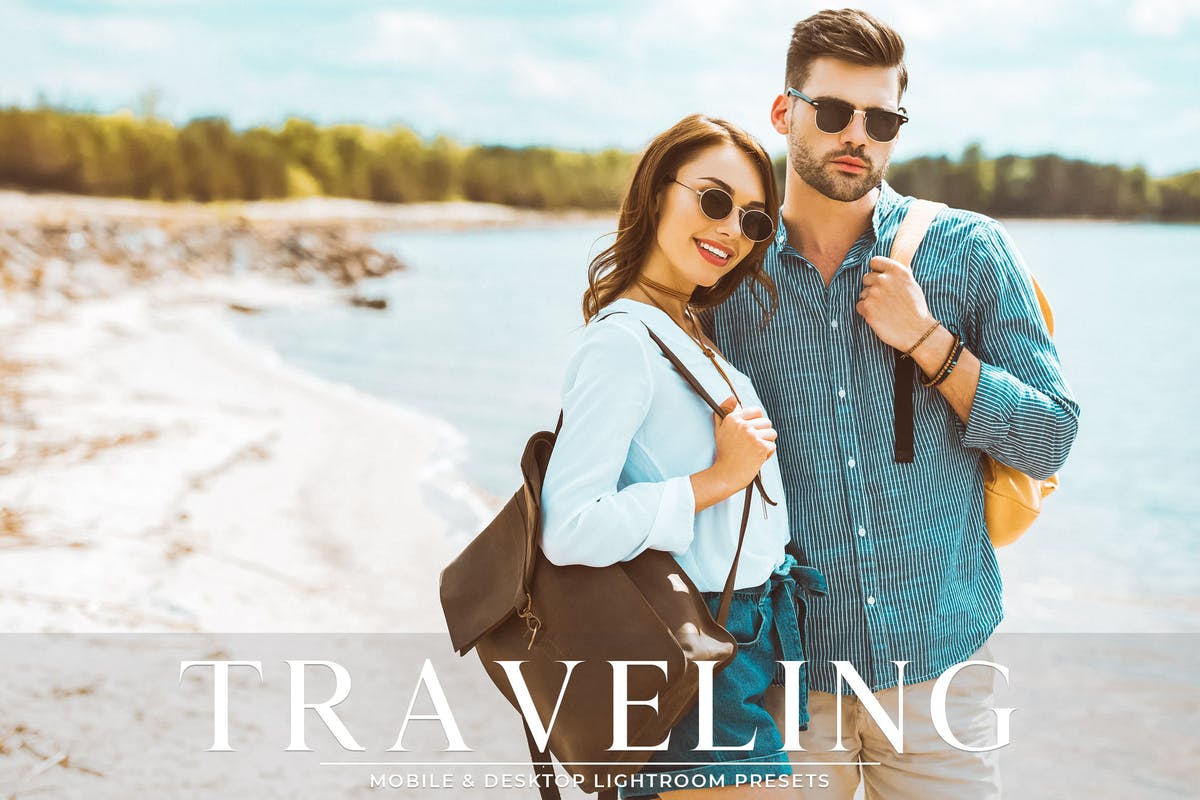 旅拍主题照片调色滤镜LR预设合集 Traveling Mobile & Desktop Lightroom Presets Pack