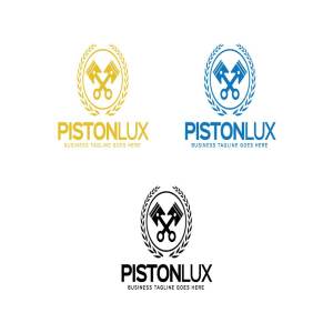 活塞图形Logo模板 Piston Logo插图2
